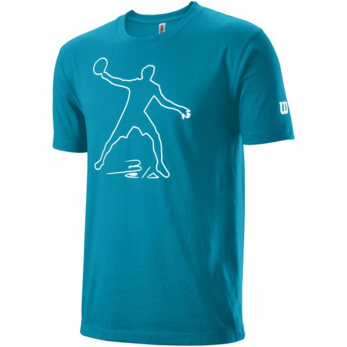 T-shirt BELA TECH TEE II JR Bleu corail - raquette-padel.com