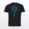 T-shirt PADEL TYPO Noir - raquette-padel.com